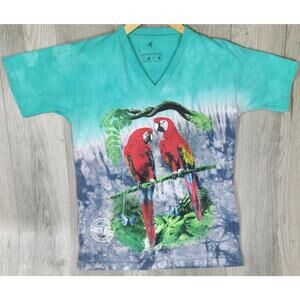 Tie Dye Macaw Mates Costa Rica Rainforest Preserve Paradise Size SMALL #10